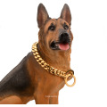 Werksabfall Shipping Gold 14mm Bully Hundezubehör Edelstahl Hunde Hundehundkette Kubaner Ketten Haustierkragen